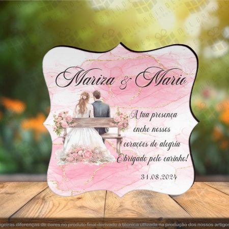 Lembrança Íman Casamento Noivos modelo 7