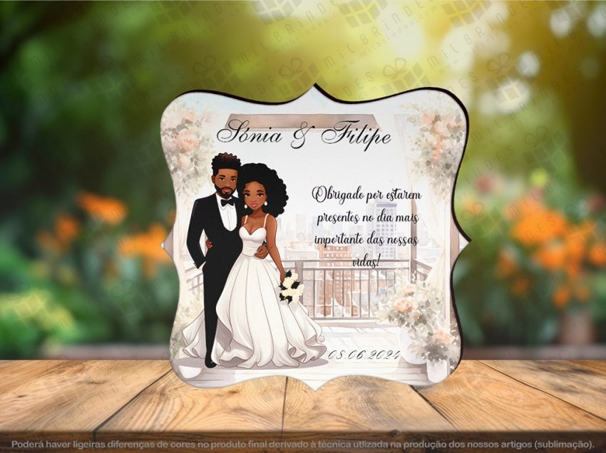 Lembrança Íman Casamento Noivos modelo 8
