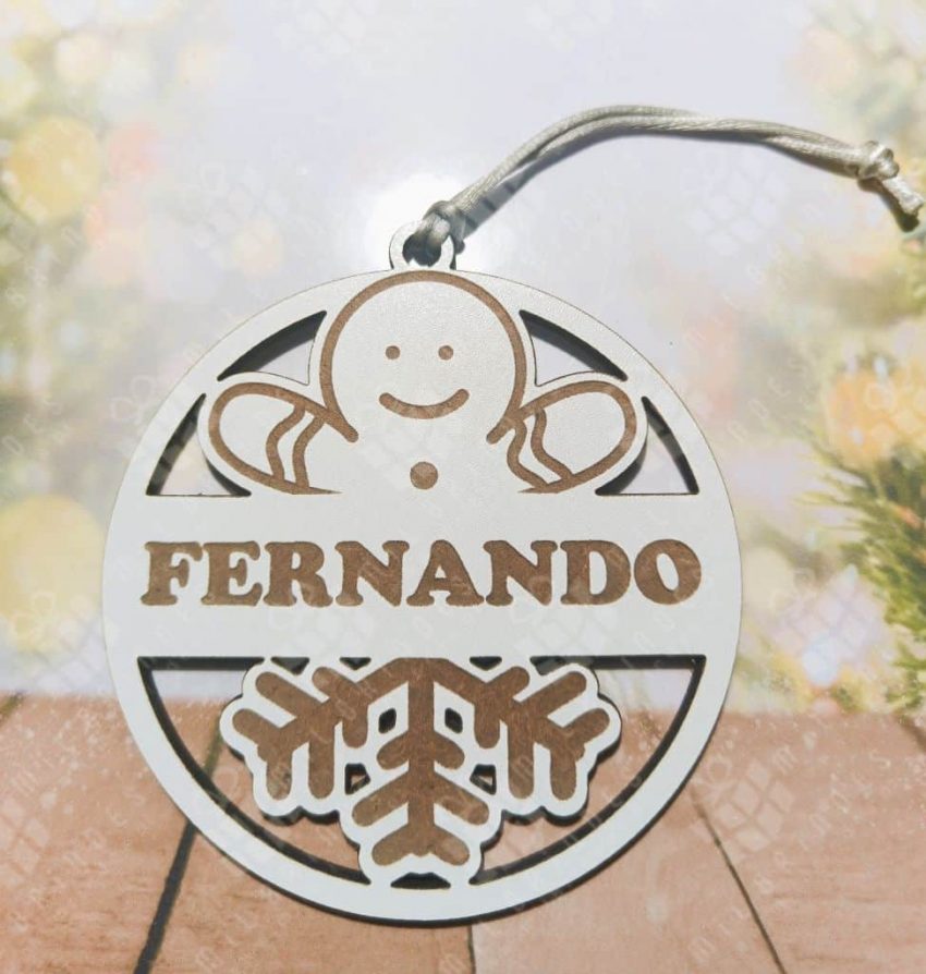 Bola de Natal Biscoito e Floco - 6 modelos disponiveis