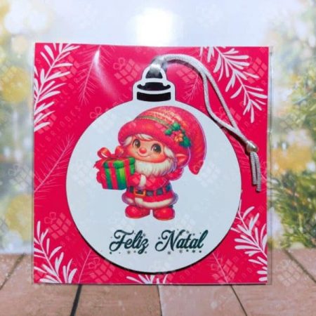 Bola de Natal Gnomos Fofos - modelo 13