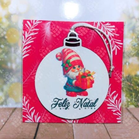 Bola de Natal Gnomos Fofos - modelo 11