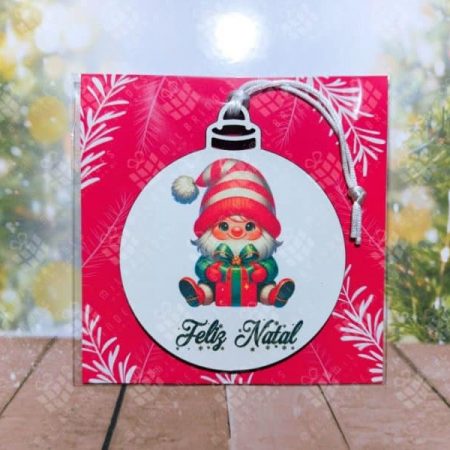 Bola de Natal Gnomos Fofos - modelo 8