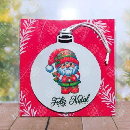 Bola de Natal Gnomos Fofos - modelo 2