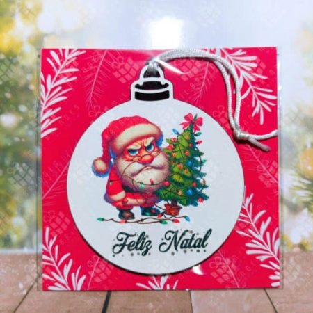 Bola de Natal Pai Natal Engraçado - modelo 16