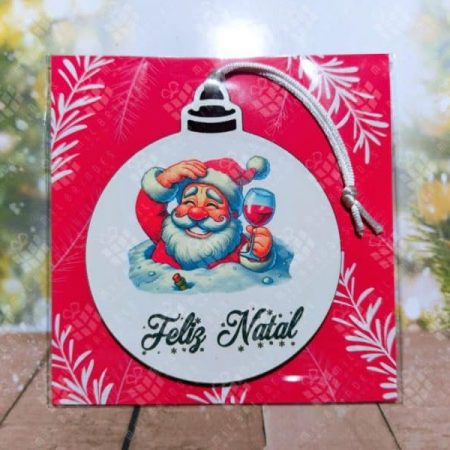 Bola de Natal Pai Natal Engraçado - modelo 5