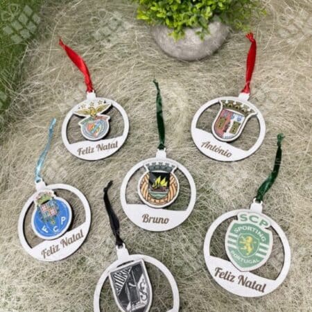 Bola de Natal Clubes com nome
