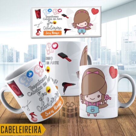 Caneca Profissões - Cabeleireira