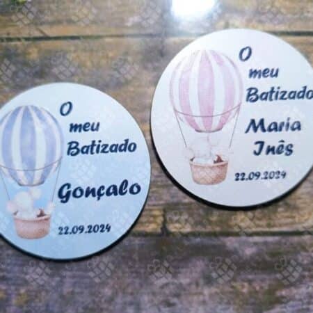 Lembrança Íman Redondo Elefante no Balão