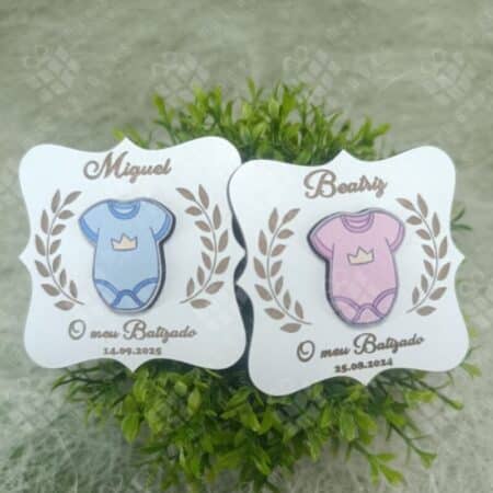 Lembrança Íman com Aplique Colorido - Baby Body