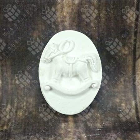 Aplique Oval Cavalinho de baloiço  - mod 1