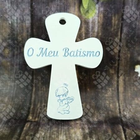 Cruz O meu Batismo com Anjo a orar – mod 1